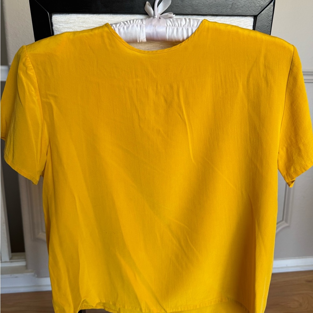 Clio Sunny Yellow 100% Silk Top